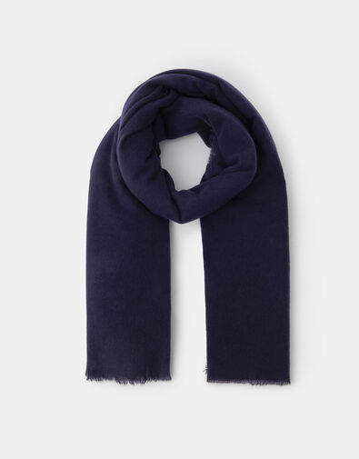 Grace Super-Soft Blanket Scarf, Blue (NAVY), large