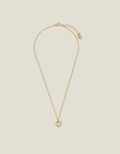 Pearly Heart Pendant Necklace, , large