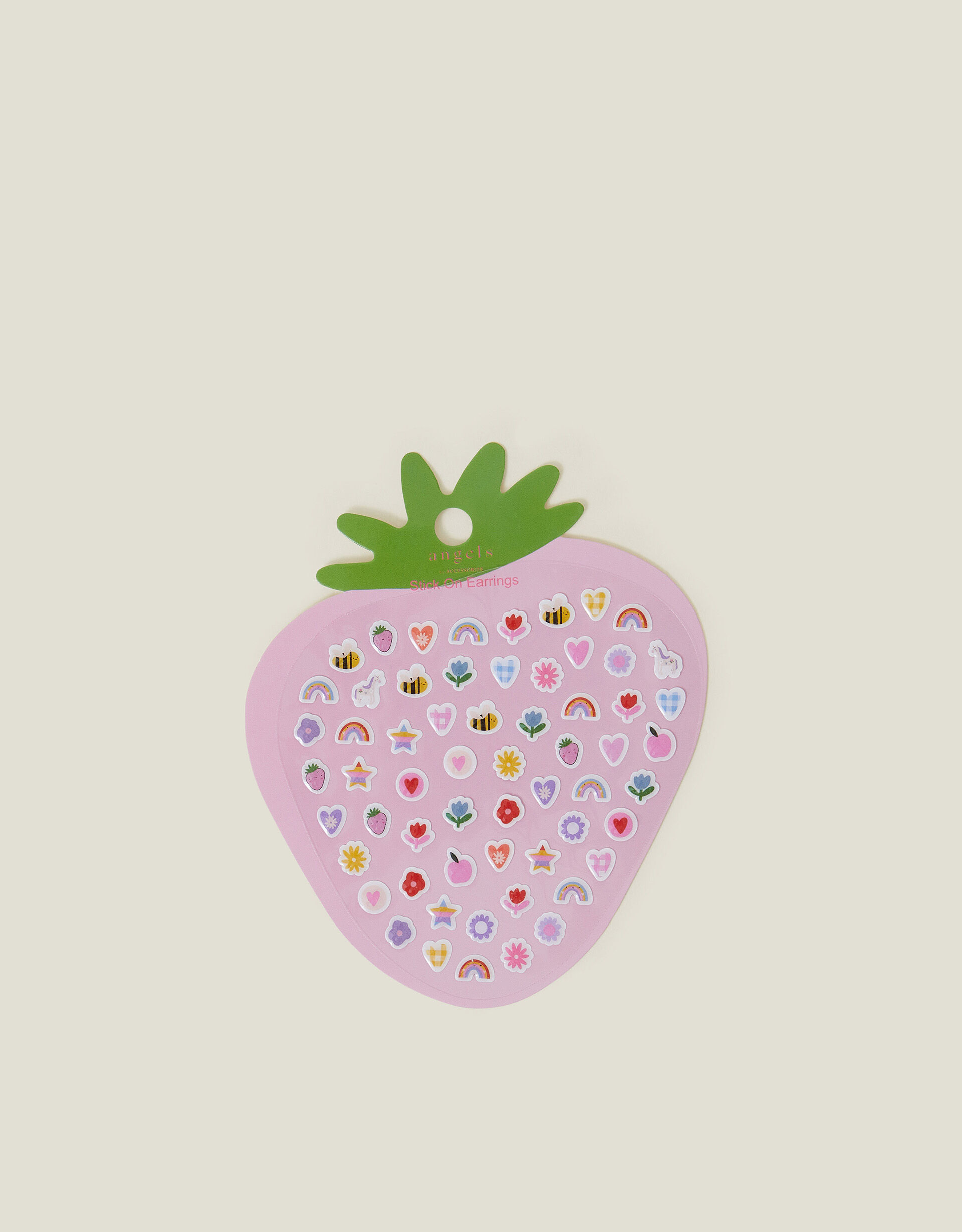 accessorize Girls Strawberry Stick-On Earrings