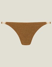 Shimmer Bikini Bottoms, Gold (GOLD), large