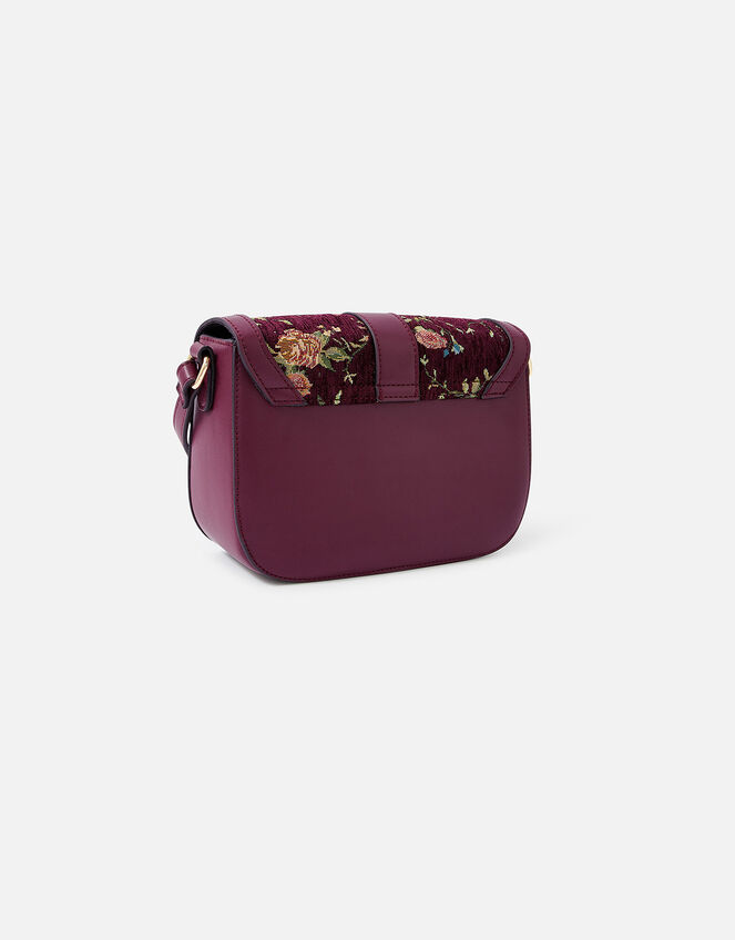 Floral Tapestry Cross-Body Bag, , large