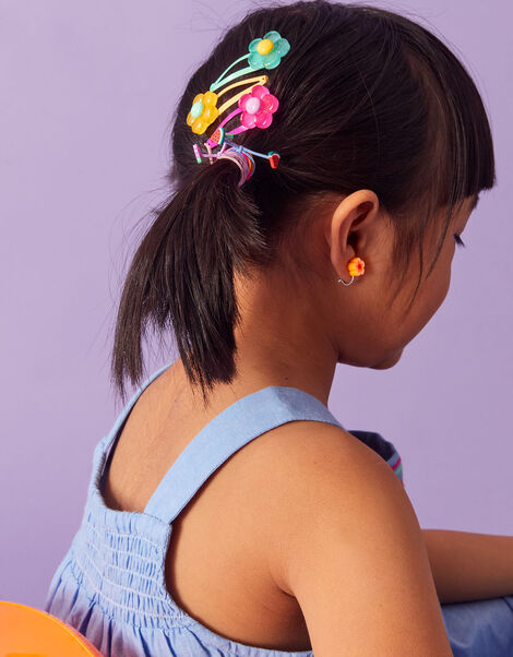 Kids Flower Hair Clips, , large