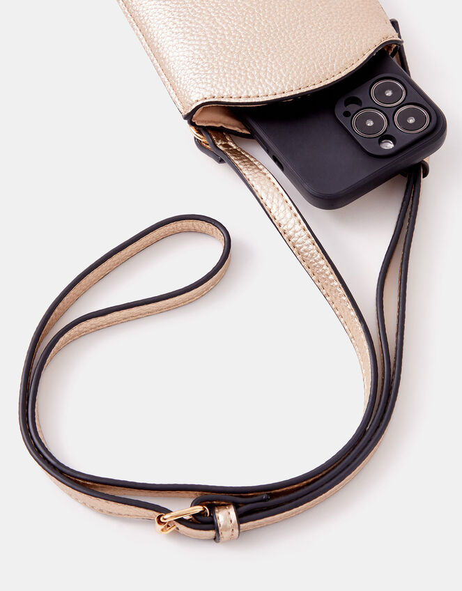 Metallic Pouch Phone Bag, , large