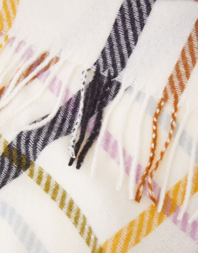 Chelsea Check Print Scarf, , large