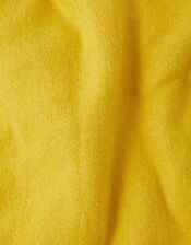 Plain Tassel Scarf, Yellow (YELLOW), large