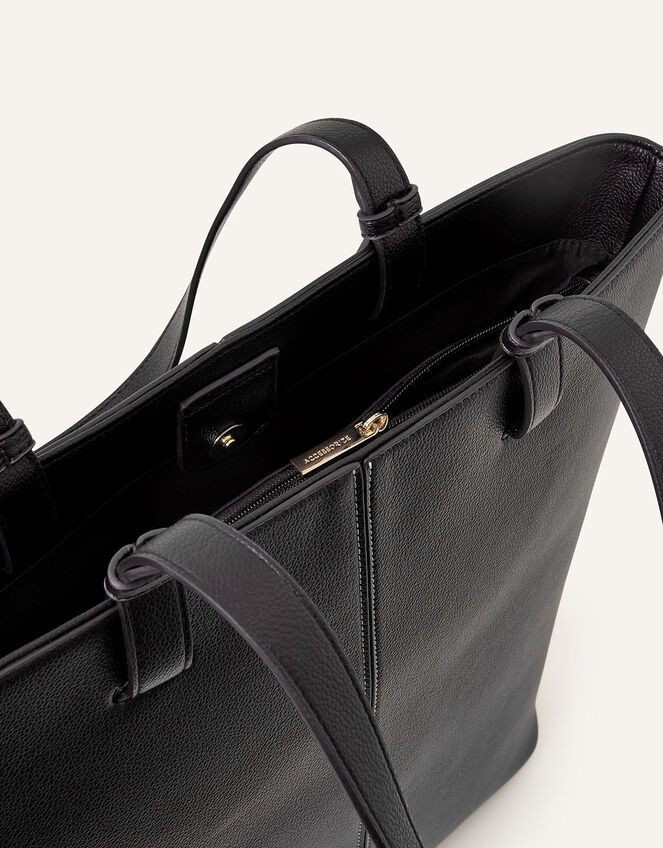 Contrast Stitch Laptop Tote Bag, , large
