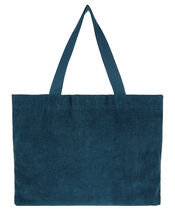 Cord Shopper Bag, Teal (TEAL), large