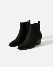 Western Boots, Black (BLACK), large