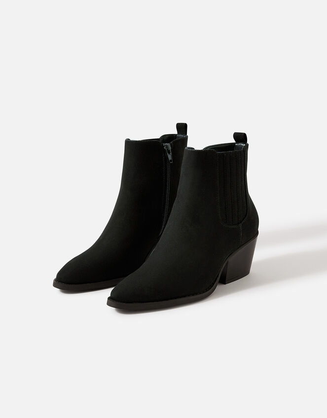 Western Boots, Black (BLACK), large