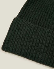 Soho Knit Beanie Hat, Green (GREEN), large