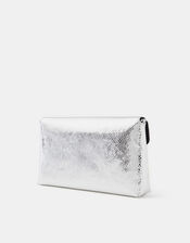Metallic Envelope Crossbody Bag, Silver (SILVER), large