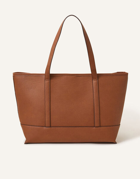 Laptop Shoulder Bag, Tan (TAN), large