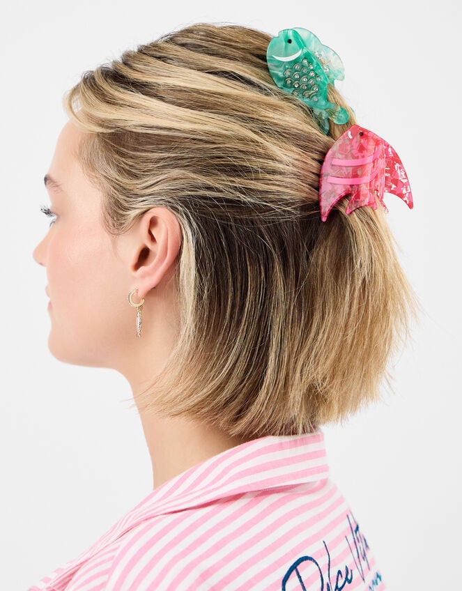 2-Pack Tropical Fish Claw Clips, , large