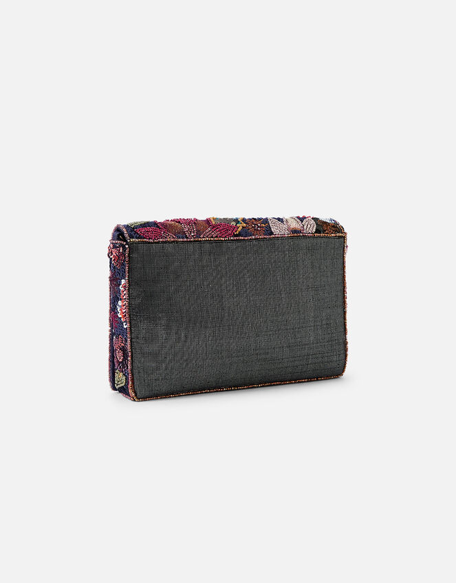 Willow Beaded Floral Clutch Bag, , large