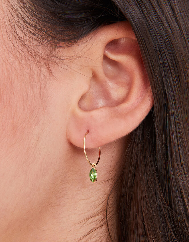 Leaf Hoop Earrings Set of Three, , large