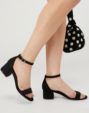 Block Heel Sandals, Black (BLACK), large