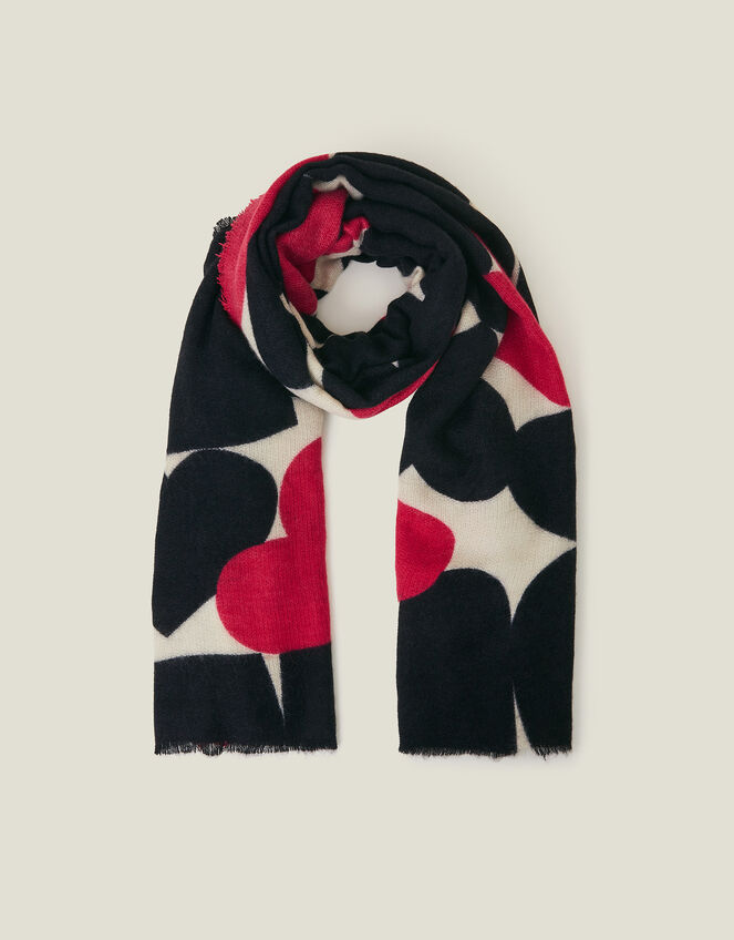 Love Heart Blanket Scarf, , large