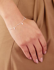 Sterling Silver Ball and Sparkle Necklace, , large