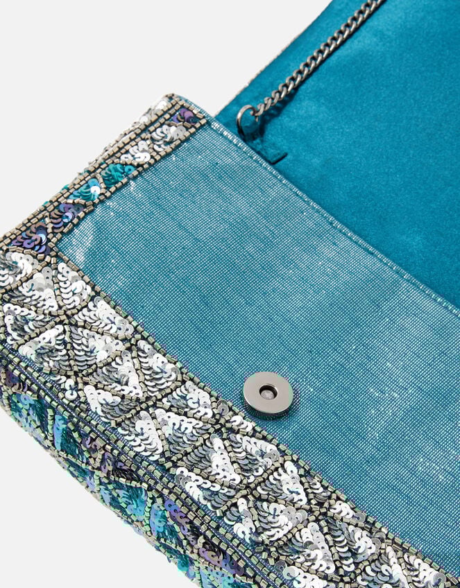 Sequin Diamond Clutch Bag, , large