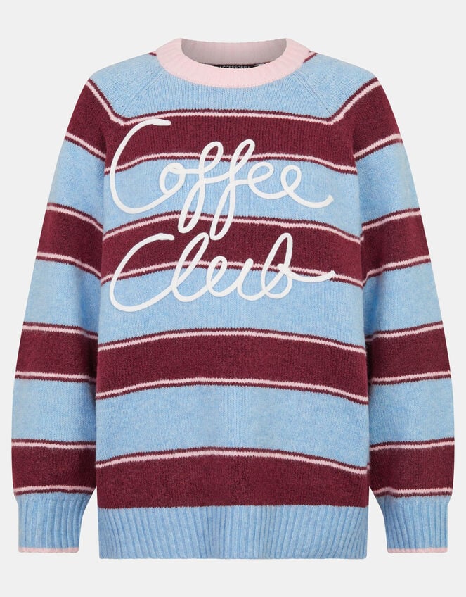 Accessorize x Good Manners Coffee Club Stripe Jumper​, Multi (MULTI), large