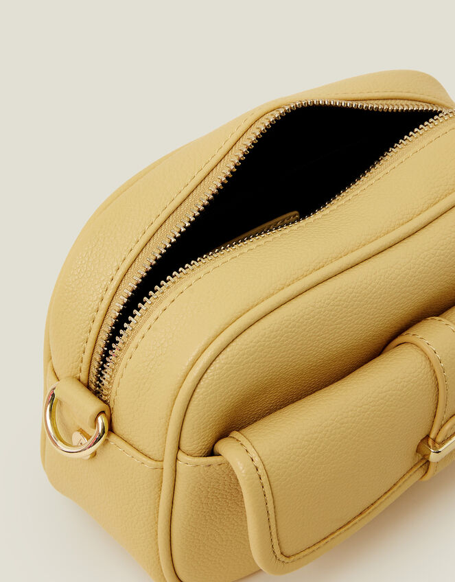 Webbing Strap Crossbody Bag, Yellow (YELLOW), large