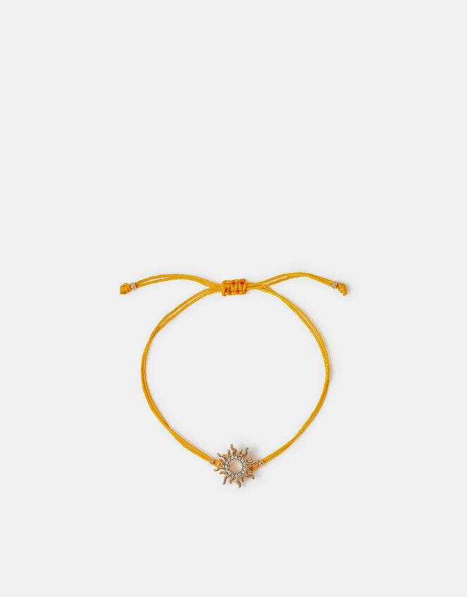 Sun Charm Cord Bracelet, , large