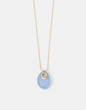 Long Resin Pendant Necklace, , large