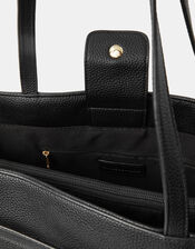 Bianca Laptop Tote Bag, Black (BLACK), large