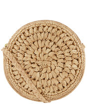 Catherine Raffia Circle Cross-Body Bag, , large