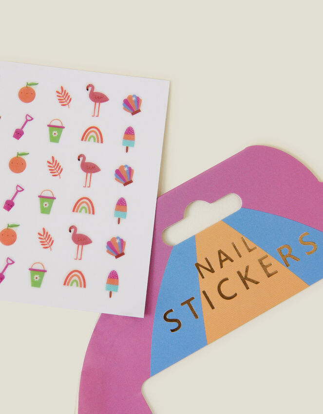 Girls Shell Nail Stickers, , large