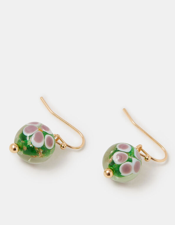 Glass Bead Drop Earring, , large