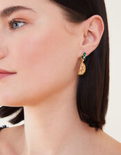 Orange Slice Drop Earrings, , large