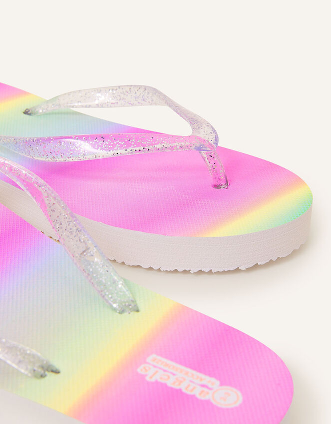 Kids Rainbow Ombre Flip Flops, Multi (BRIGHTS-MULTI), large