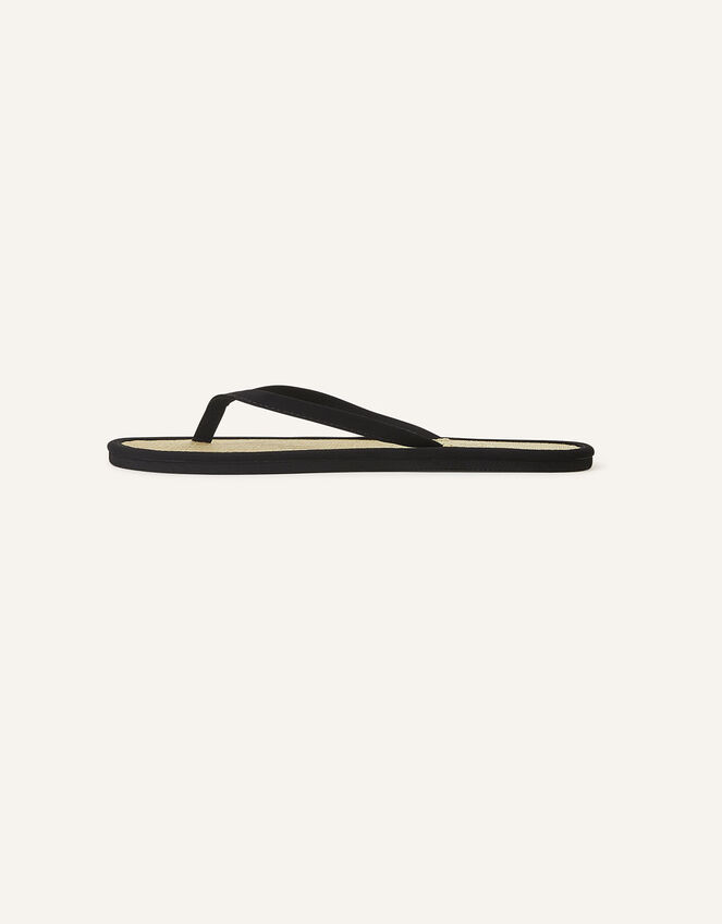 Plain Seagrass Flip Flops Black Flip flops Accessorize UK