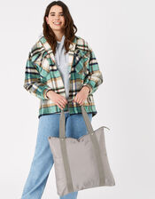 Packable Shopper Bag, Grey (GREY), large