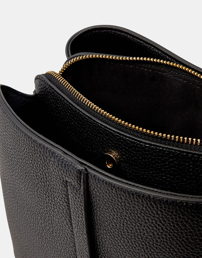 Webbing Strap Crossbody Bag , Black (BLACK), large