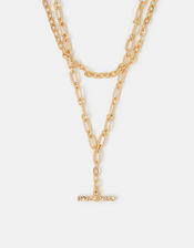 2-Pack T-Bar Chain Necklaces, , large