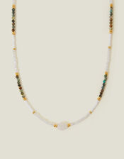 14ct Gold-Plated Mix Bead Choker Necklace, , large