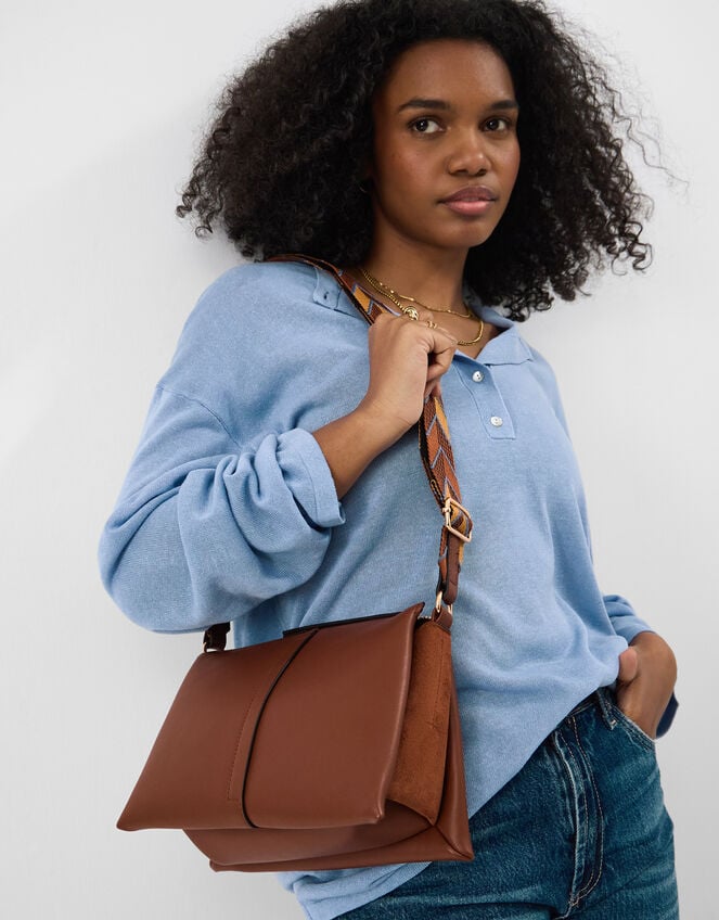 Webbing Strap Crossbody Bag, , large