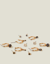 6-Pack Gemstone Studs and Hoop Earrings, , large