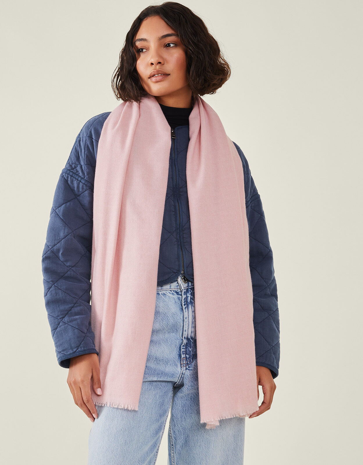 Soft top blanket scarf