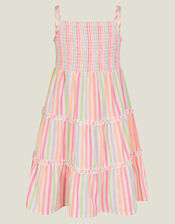 Girls Stripe Sun Dress, Multi (BRIGHTS MULTI), large