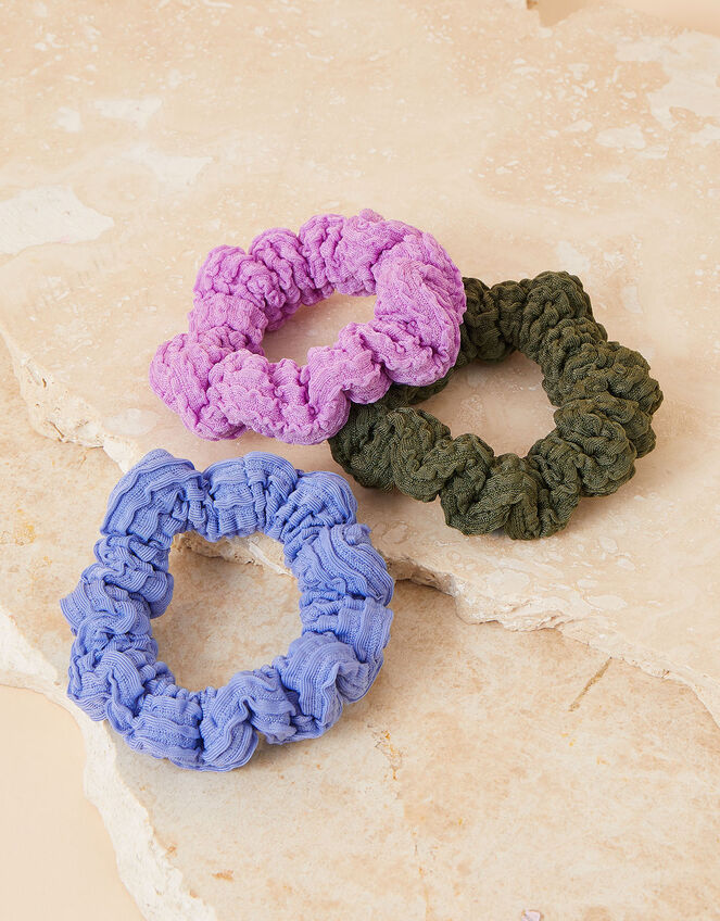 Textured Scrunchies Set of Three, , large