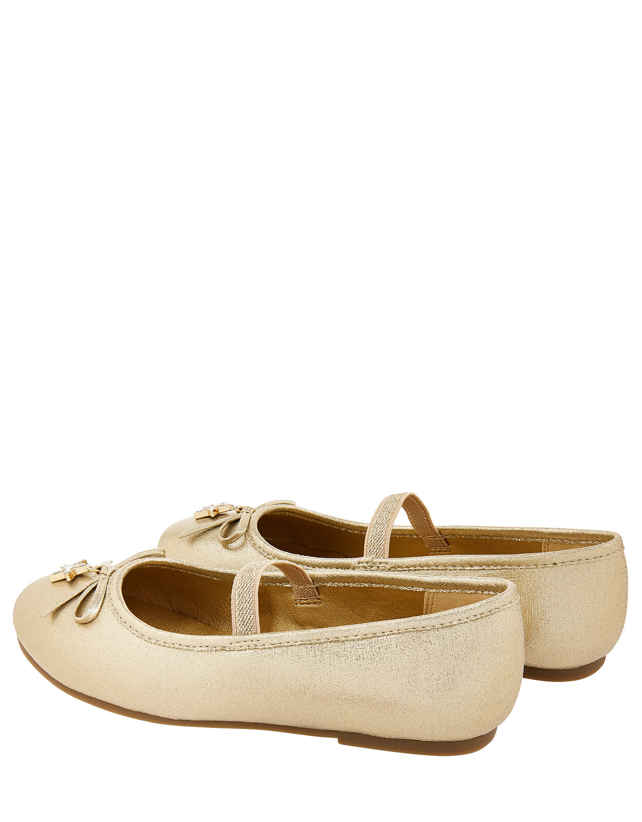 girls gold flats