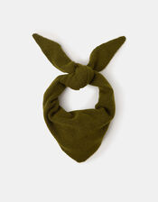 Plain Knitted Triangle Scarf, , large