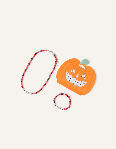 Halloween Jewellery and Nail Stickers Set, , large