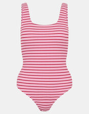 Stripe Crinkle Textured Swimsuit, Multi (BRIGHTS MULTI), large