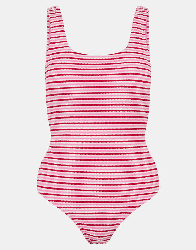 Stripe Crinkle Textured Swimsuit, Multi (BRIGHTS MULTI), large
