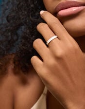 Sterling Silver Diamanté Encrusted Ring, Silver (ST SILVER), large