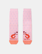 Shrimply The Best Socks Pink, , large